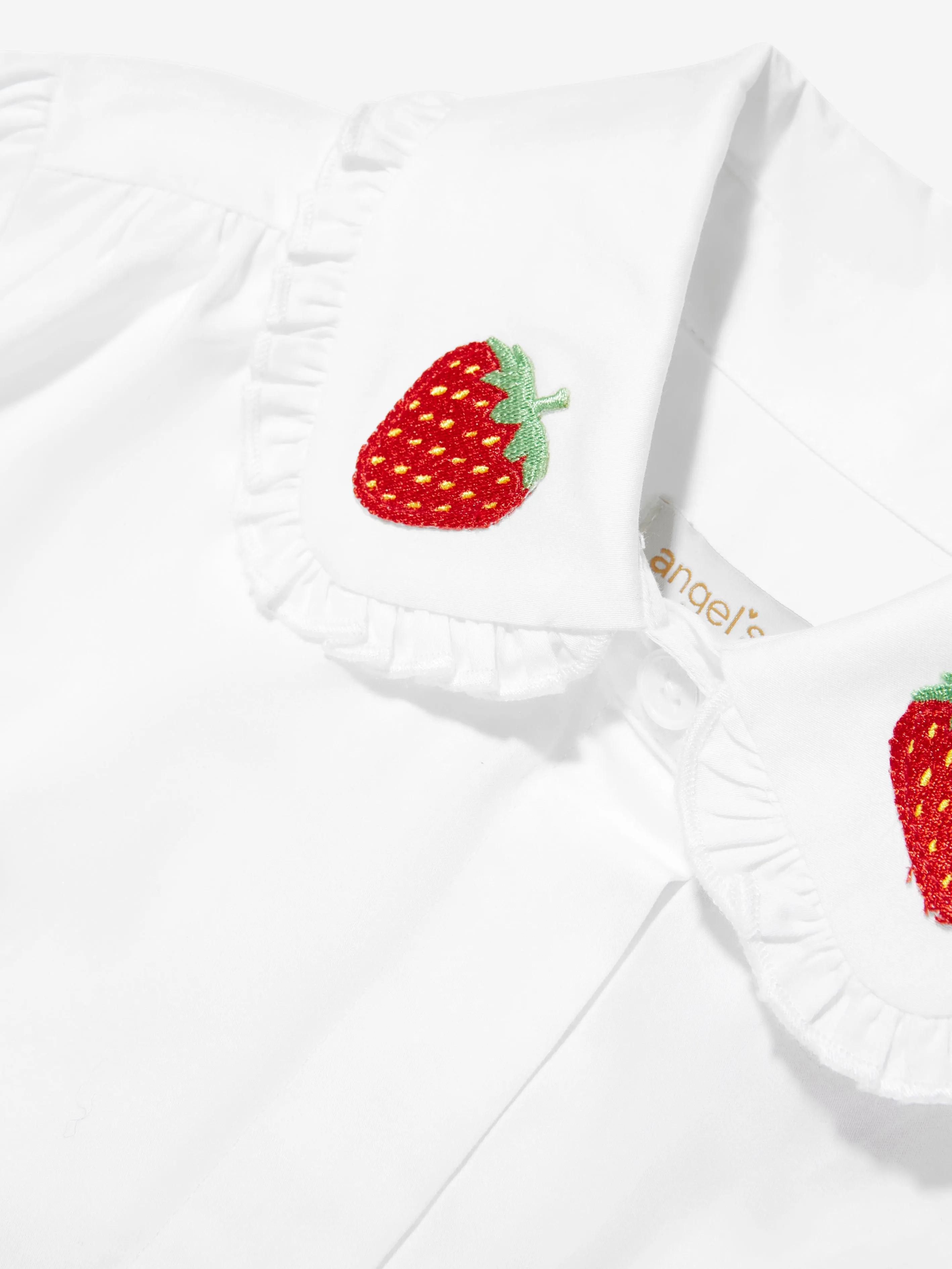 Angels Face Girls Strawberry Blouse in White