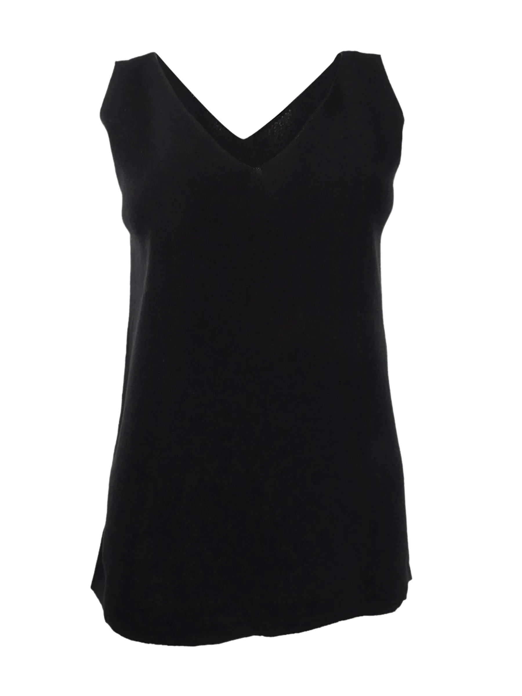 Anne Klein Women's V Neck Top Black Size Small