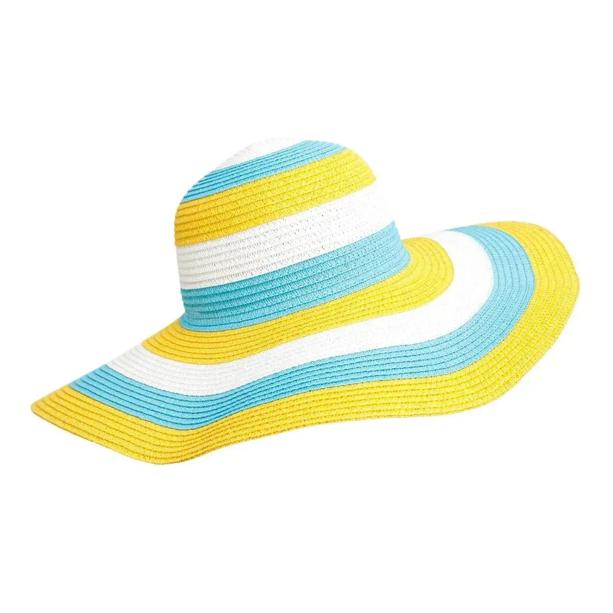 Brighten Your Wardrobe: Multicolor Striped Hat for Ladies