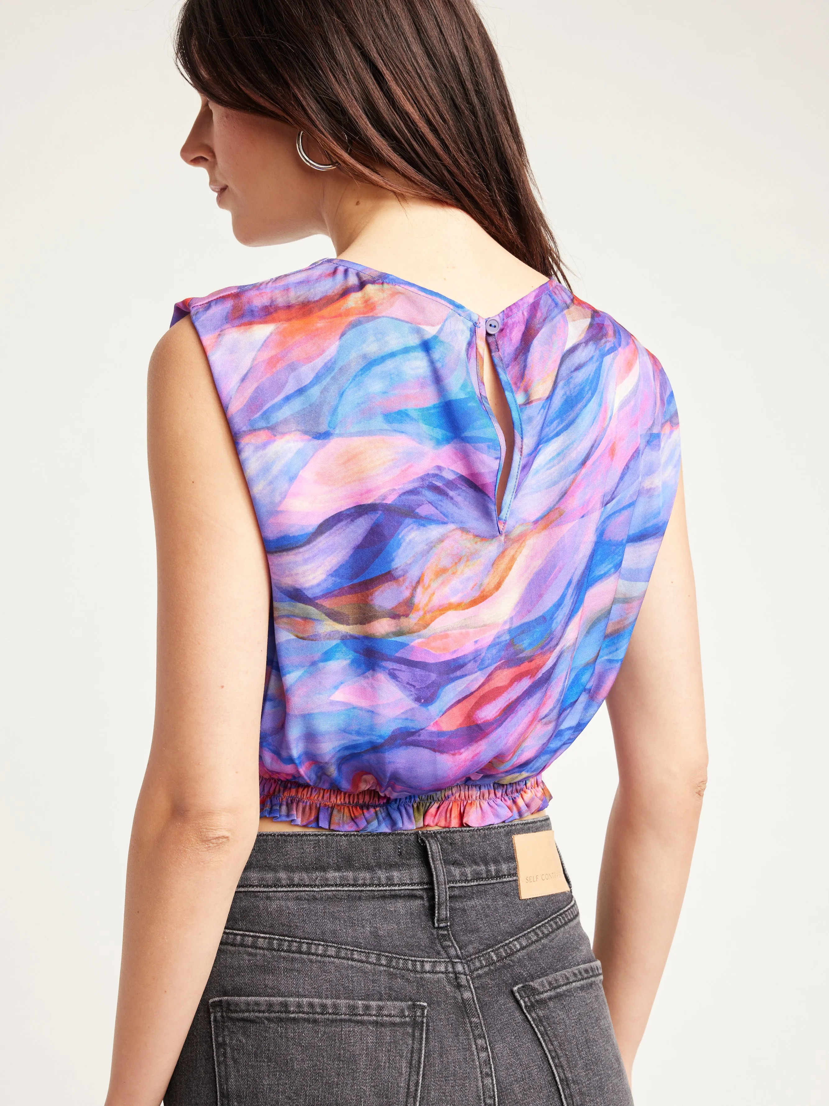 Cassidy Sleeveless Elastic Waist Top