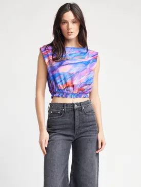 Cassidy Sleeveless Elastic Waist Top