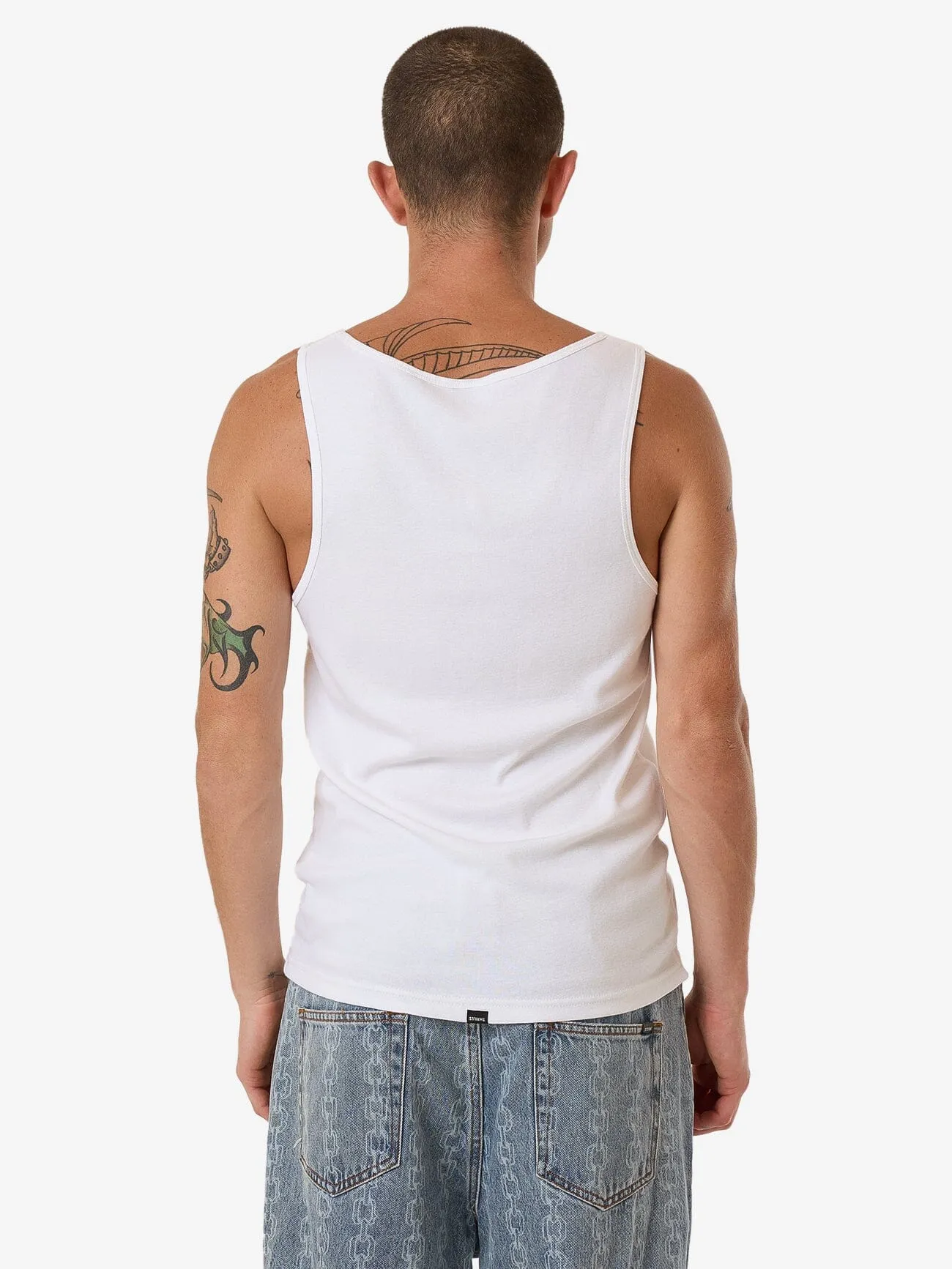 Endless Rib Tank - White