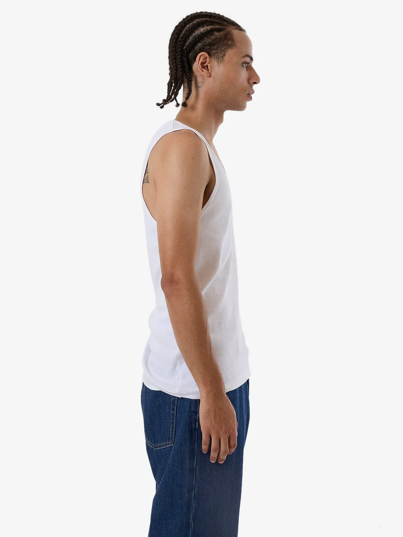 Endless Rib Tank - White