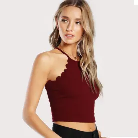 Exposed navel camisole