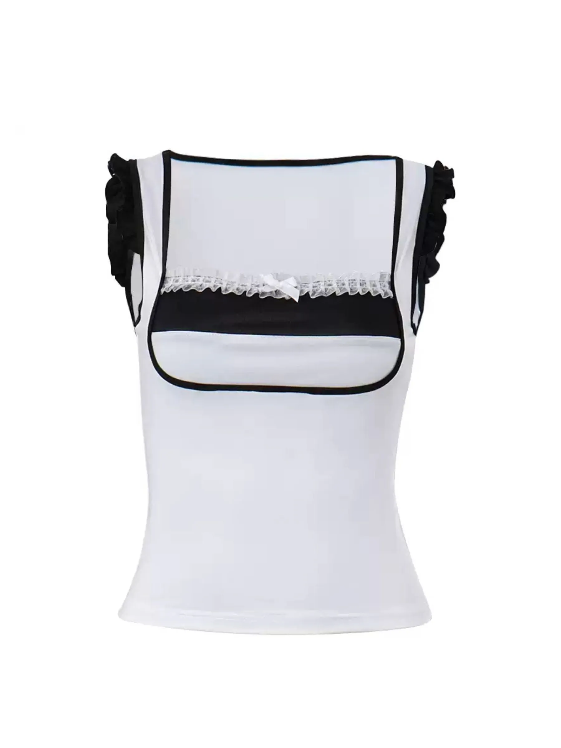 Fatoumata Square-Neck Contrast Camisole