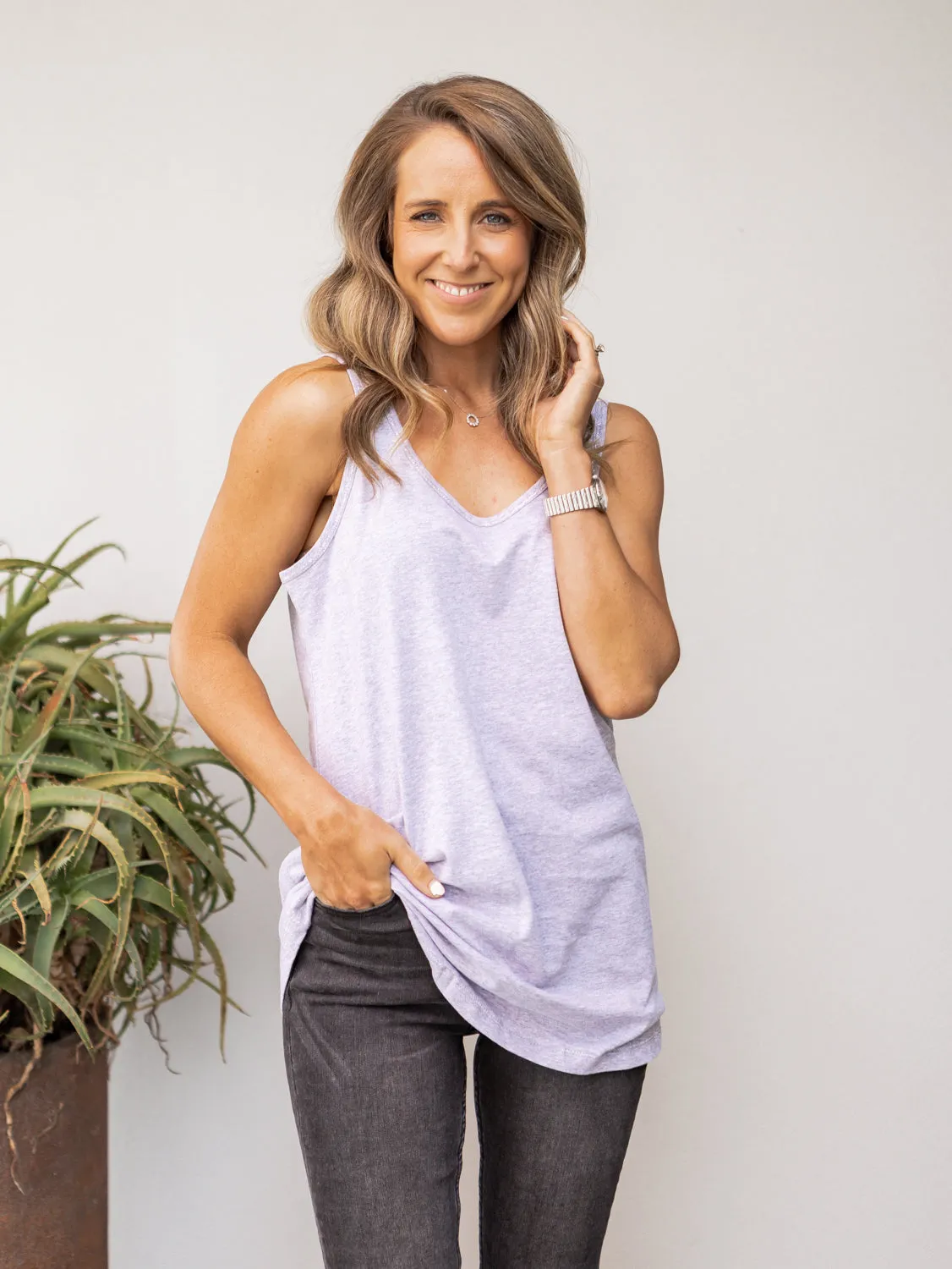 Fundamental Tank - Grey Marle