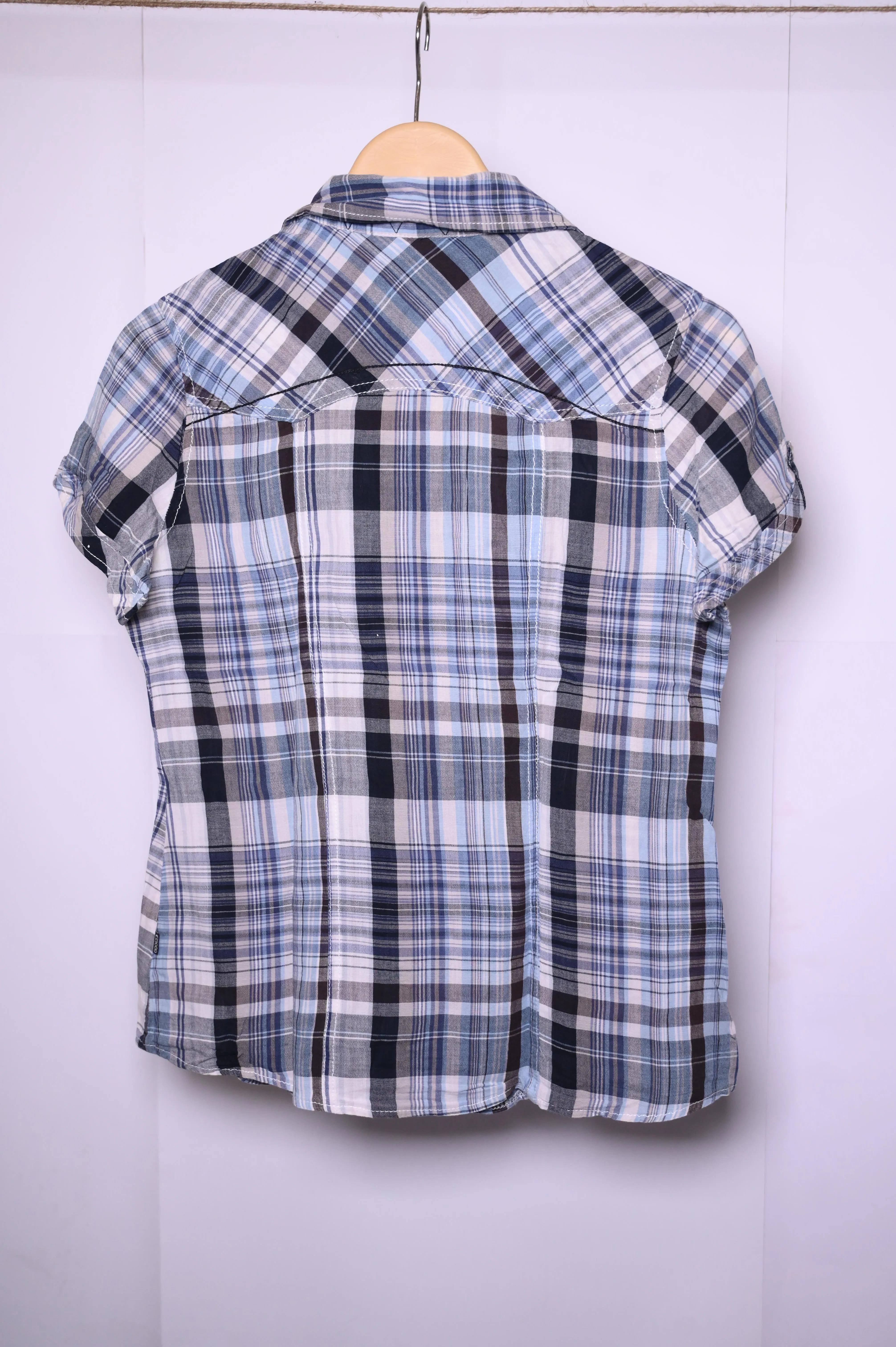 G3000 Blue & Black Checks Button-Down