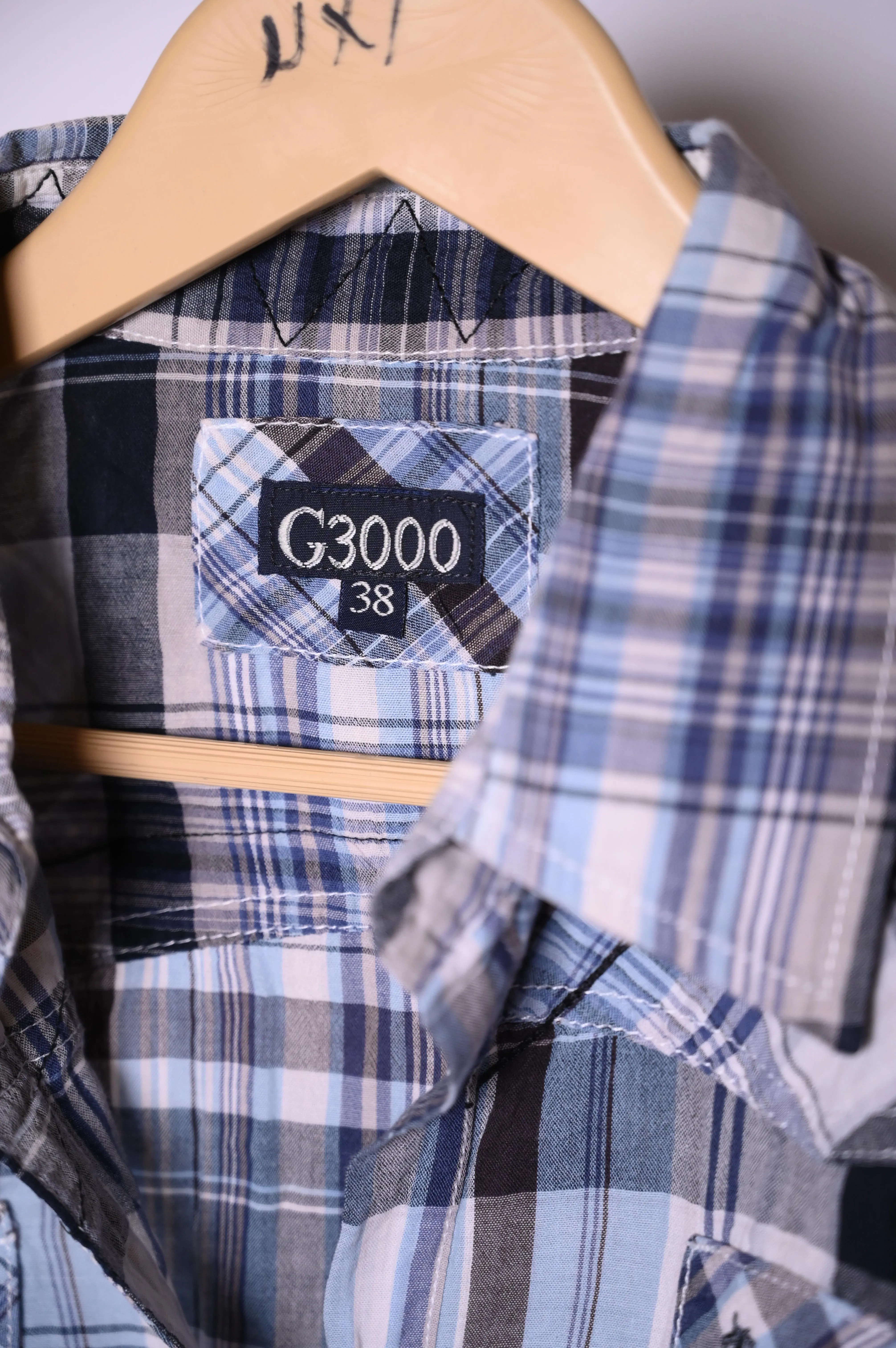 G3000 Blue & Black Checks Button-Down