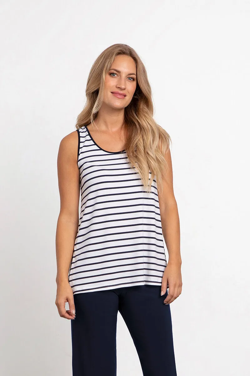 Go To Tank Relax | Navy Stripe