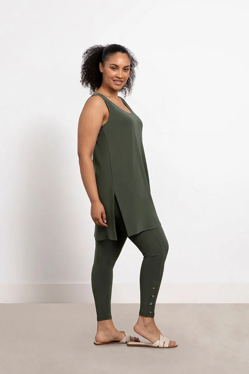 Go To Tank Tunic | Melange Olive