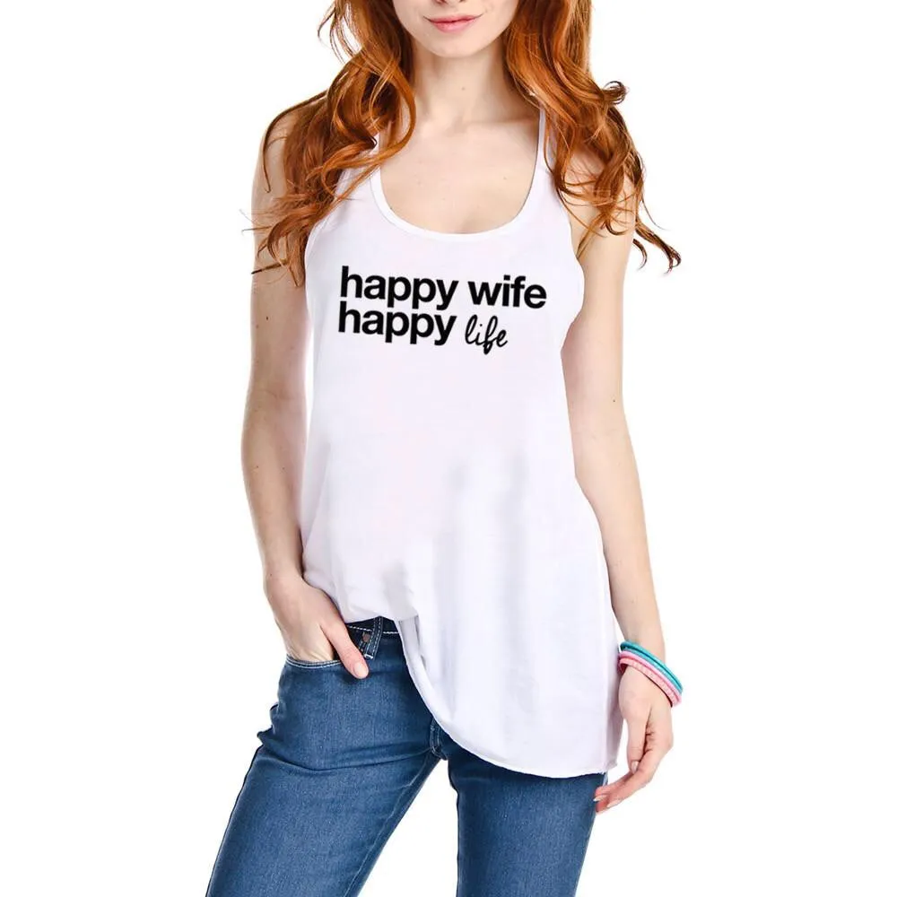 Hats, tanks and Shirts { Happy wife happy life }