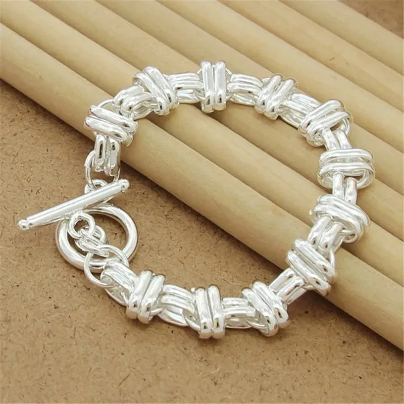 High Quality 925 Sterling Silver Fashion Multiple Styles Bracelet Chain For Women Fashion Wedding Party Beautiful Jewelry Gift