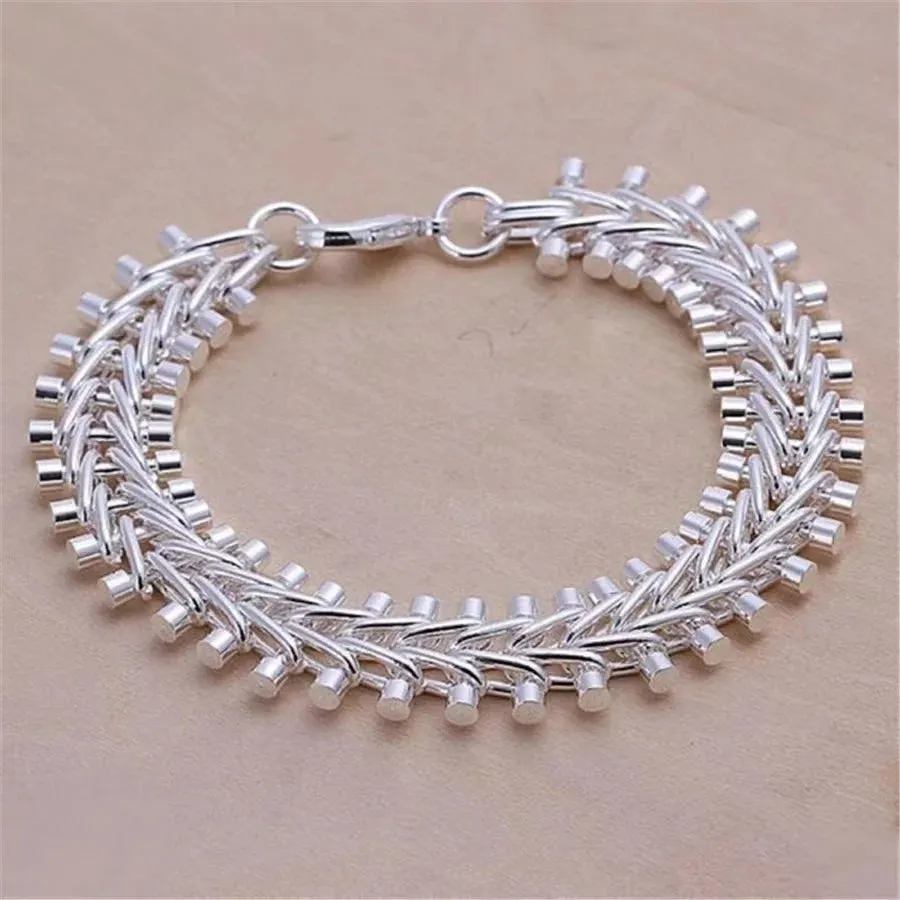 High Quality 925 Sterling Silver Fashion Multiple Styles Bracelet Chain For Women Fashion Wedding Party Beautiful Jewelry Gift