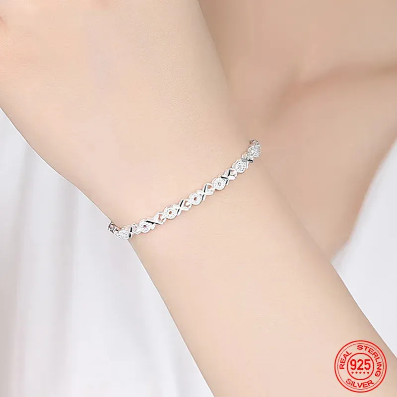 High Quality 925 Sterling Silver Fashion Multiple Styles Bracelet Chain For Women Fashion Wedding Party Beautiful Jewelry Gift