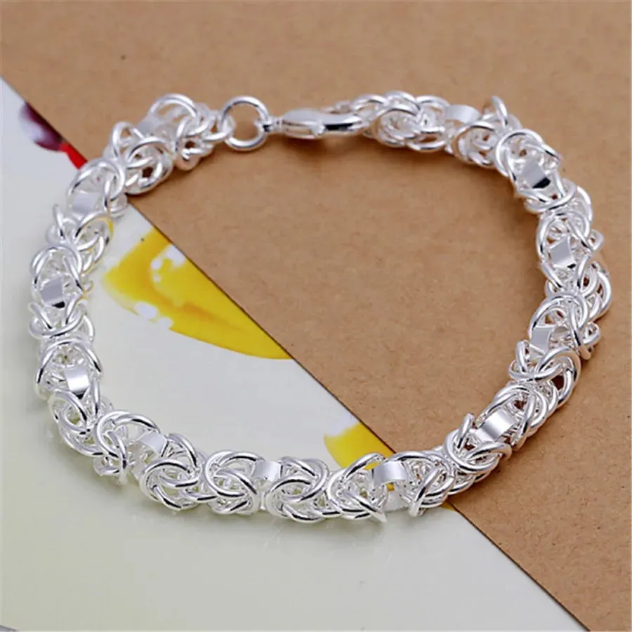 High Quality 925 Sterling Silver Fashion Multiple Styles Bracelet Chain For Women Fashion Wedding Party Beautiful Jewelry Gift