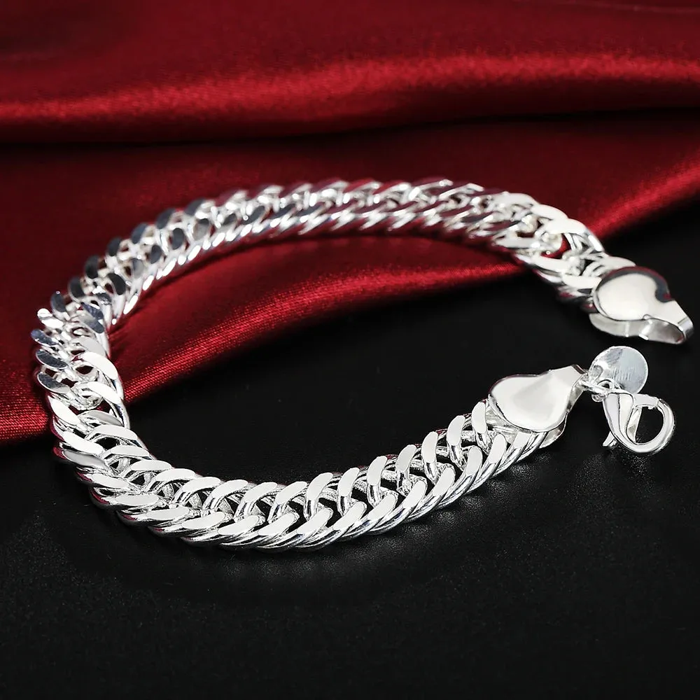 High Quality 925 Sterling Silver Fashion Multiple Styles Bracelet Chain For Women Fashion Wedding Party Beautiful Jewelry Gift