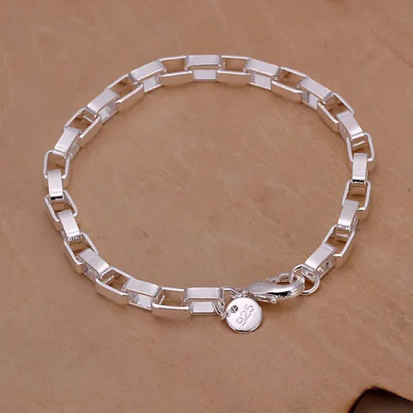 High Quality 925 Sterling Silver Fashion Multiple Styles Bracelet Chain For Women Fashion Wedding Party Beautiful Jewelry Gift