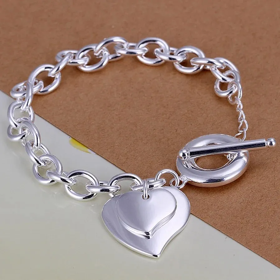 High Quality 925 Sterling Silver Fashion Multiple Styles Bracelet Chain For Women Fashion Wedding Party Beautiful Jewelry Gift