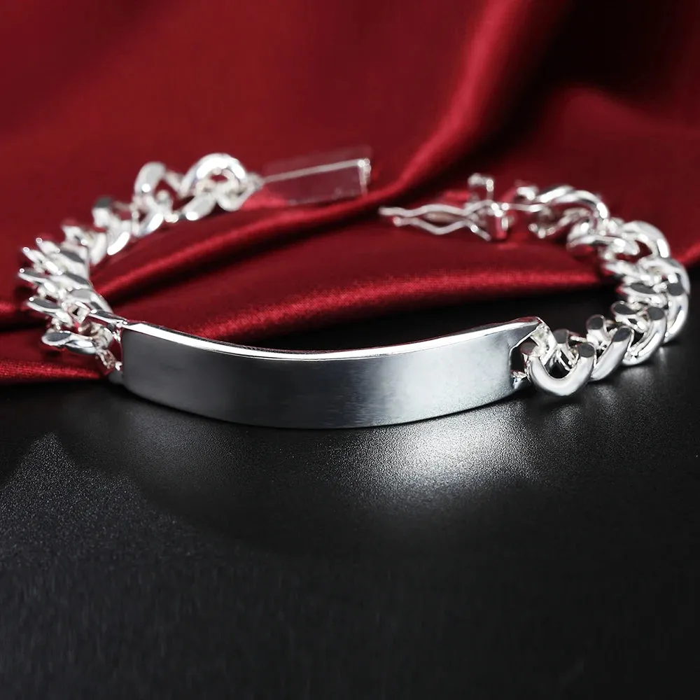 High Quality 925 Sterling Silver Fashion Multiple Styles Bracelet Chain For Women Fashion Wedding Party Beautiful Jewelry Gift