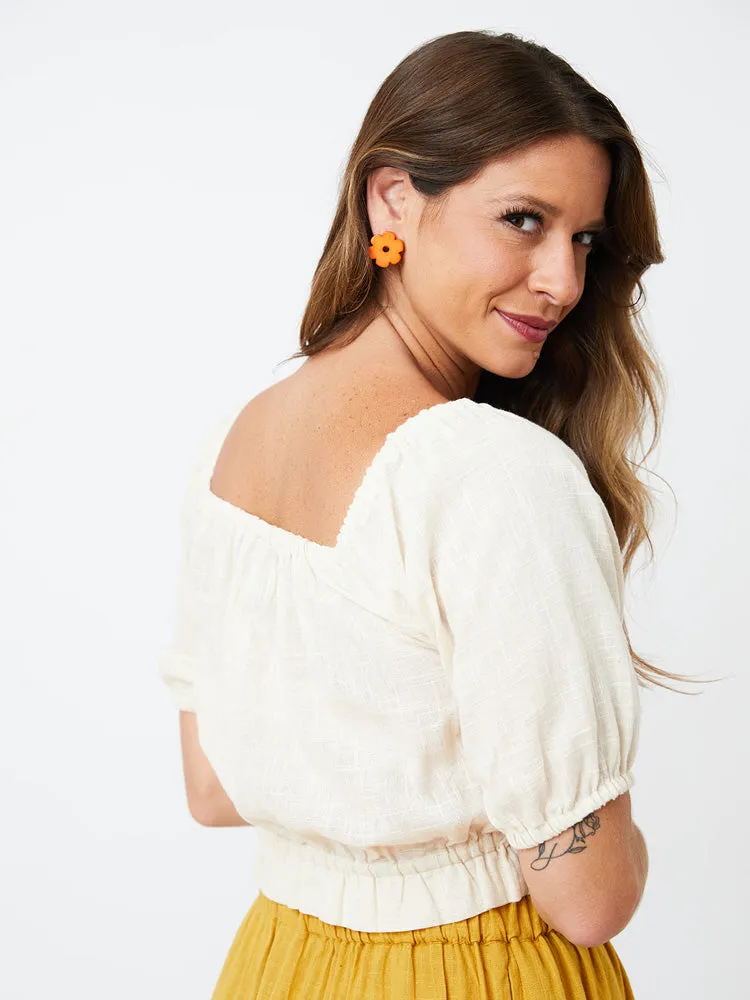 Lainey Top - Boho White