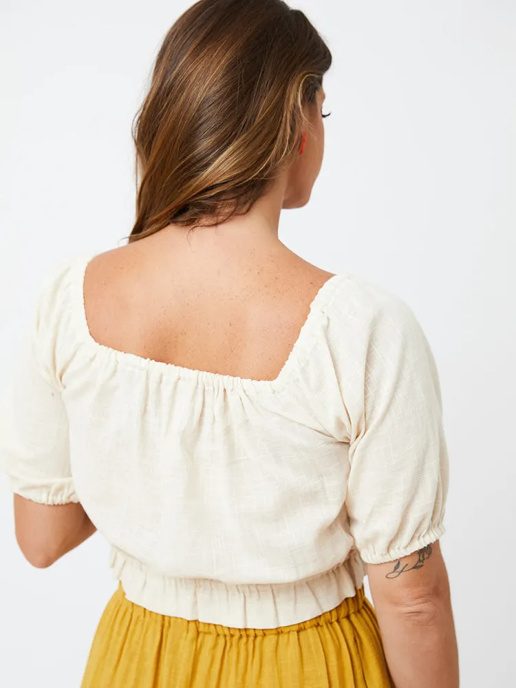 Lainey Top - Boho White