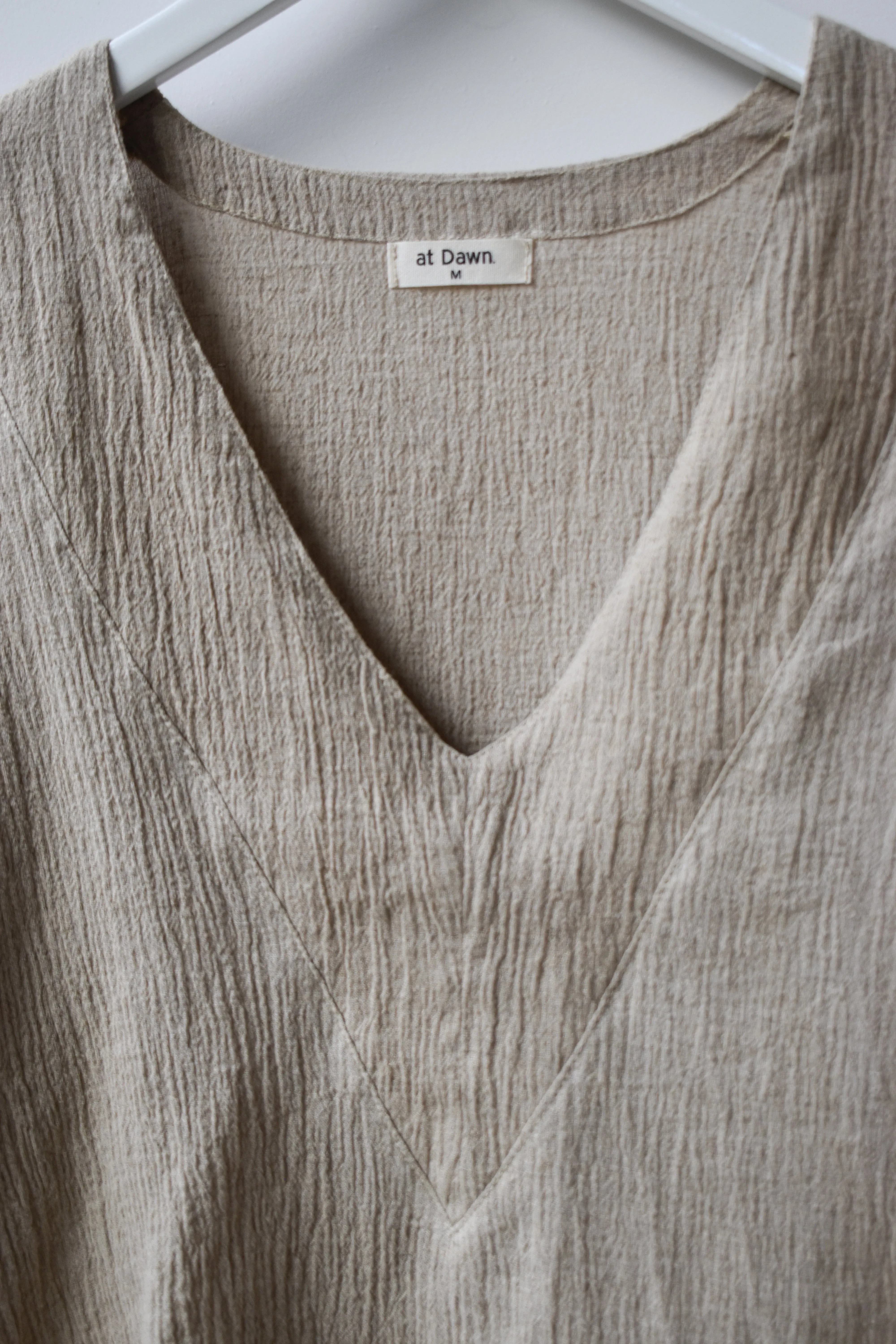 Linen V-neck Top