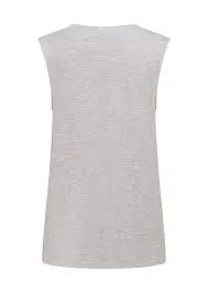 Lorna Jane Lotus Limited Edition Muscle Tank - Light Grey Marl