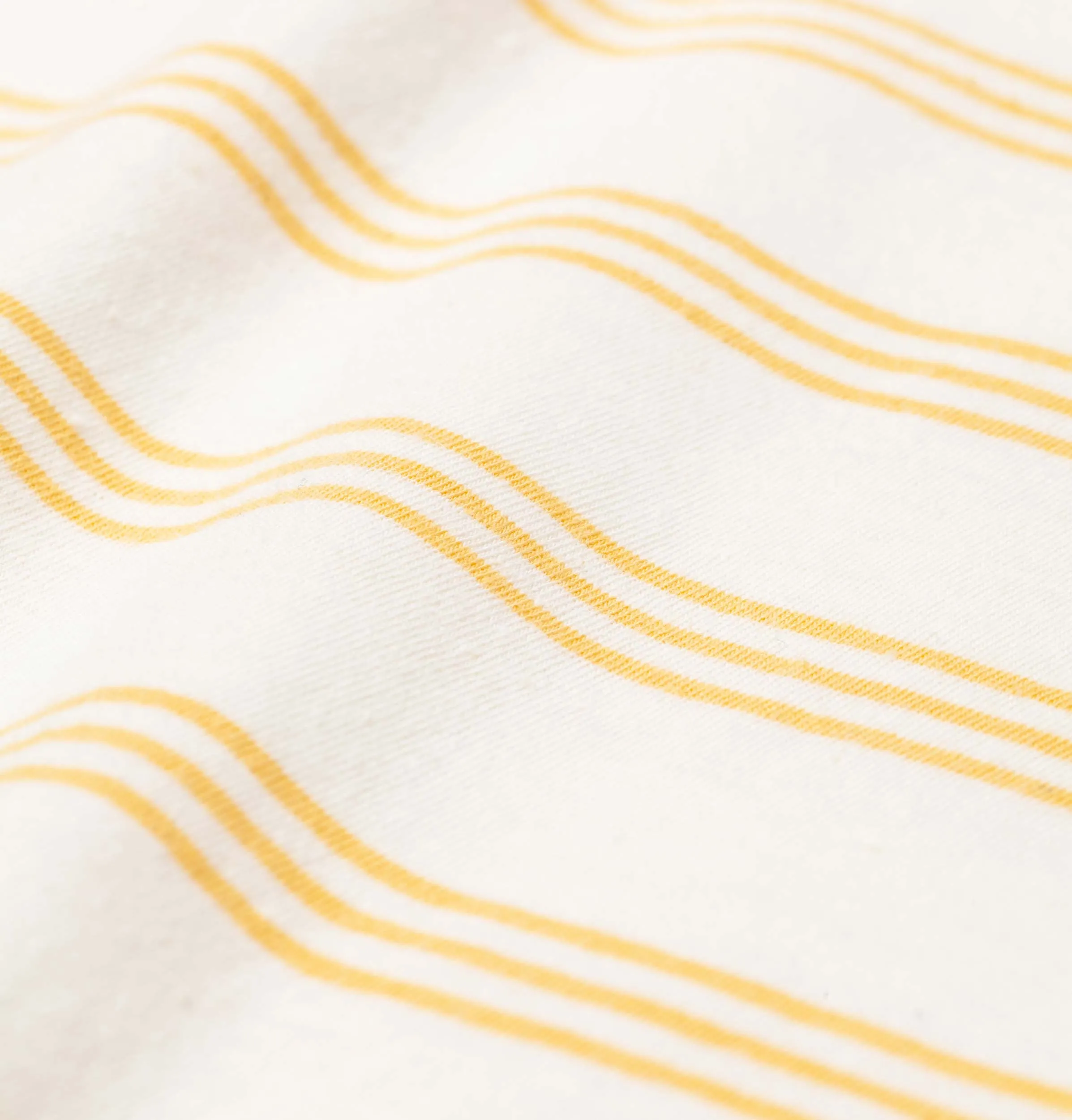 Norse Projects Johannes Cotton Linen Stripe T-Shirt – Sunrise Yellow