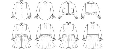 Papercut Patterns, Ashling Blouse and Dress