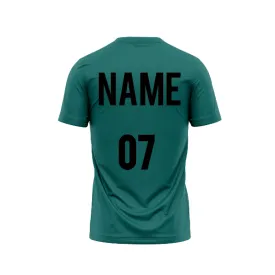 Plain Roundneck Ramagreen Tshirt With Name and Number Printed.