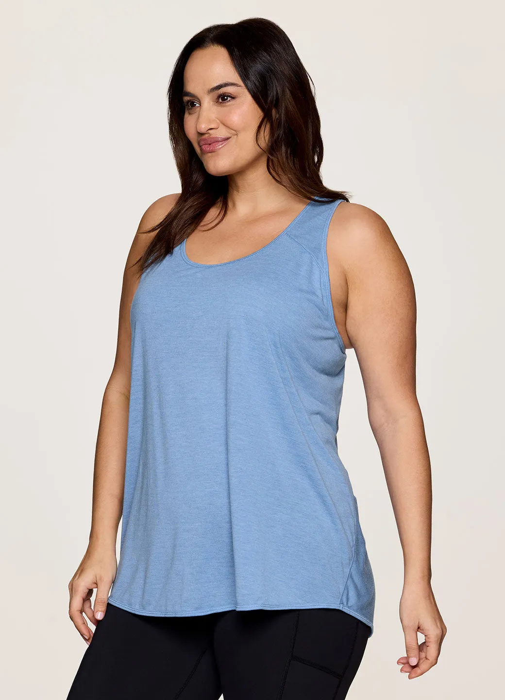 Plus Prime Relaxed Twist Back Tank Top