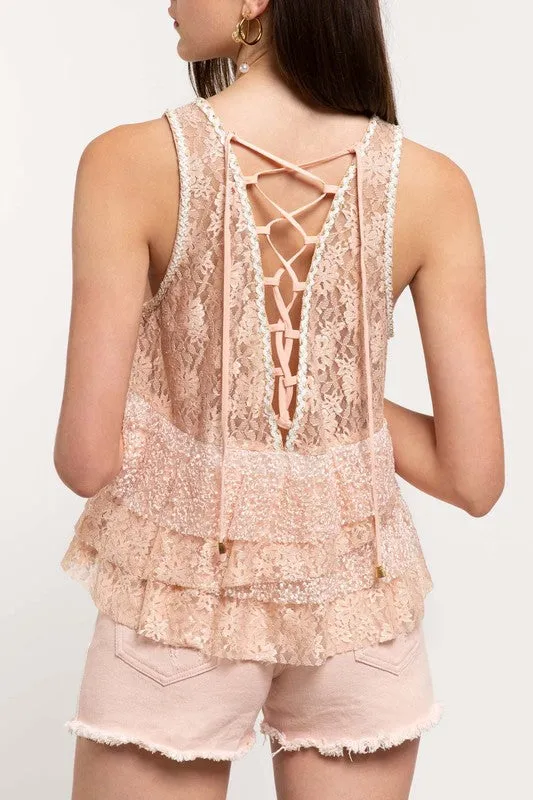 POL12 - LACE TANK