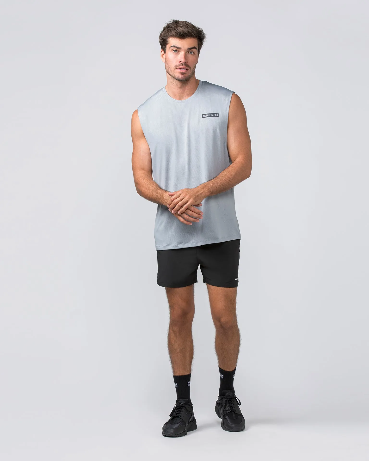 Relaxed Active Tank - Light Jet Grey