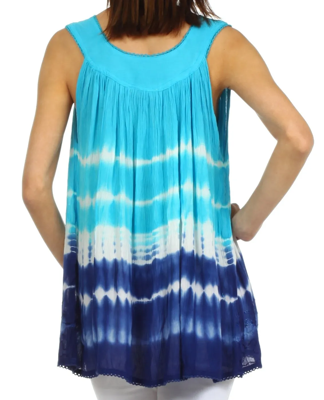 Sakkas Dakota Sky Sleeveless Blouse