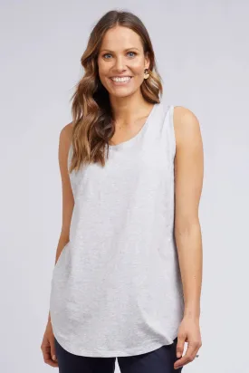 Scoop Tank in Grey Marle