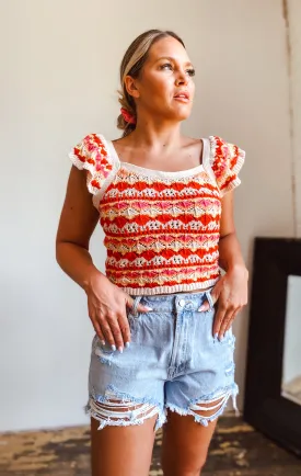 Seeking Sun Crochet Top