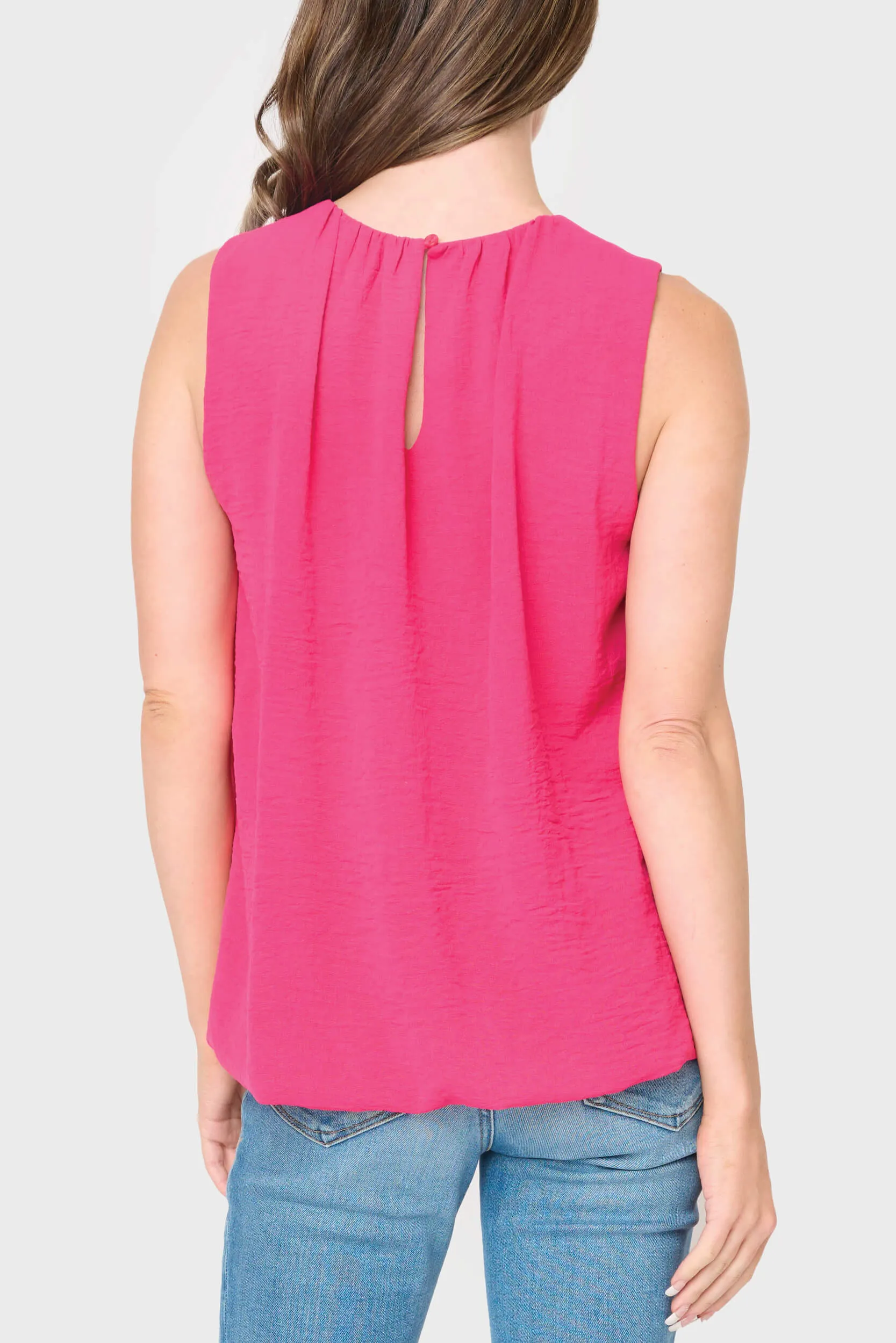 Sleeveless Bubble Top