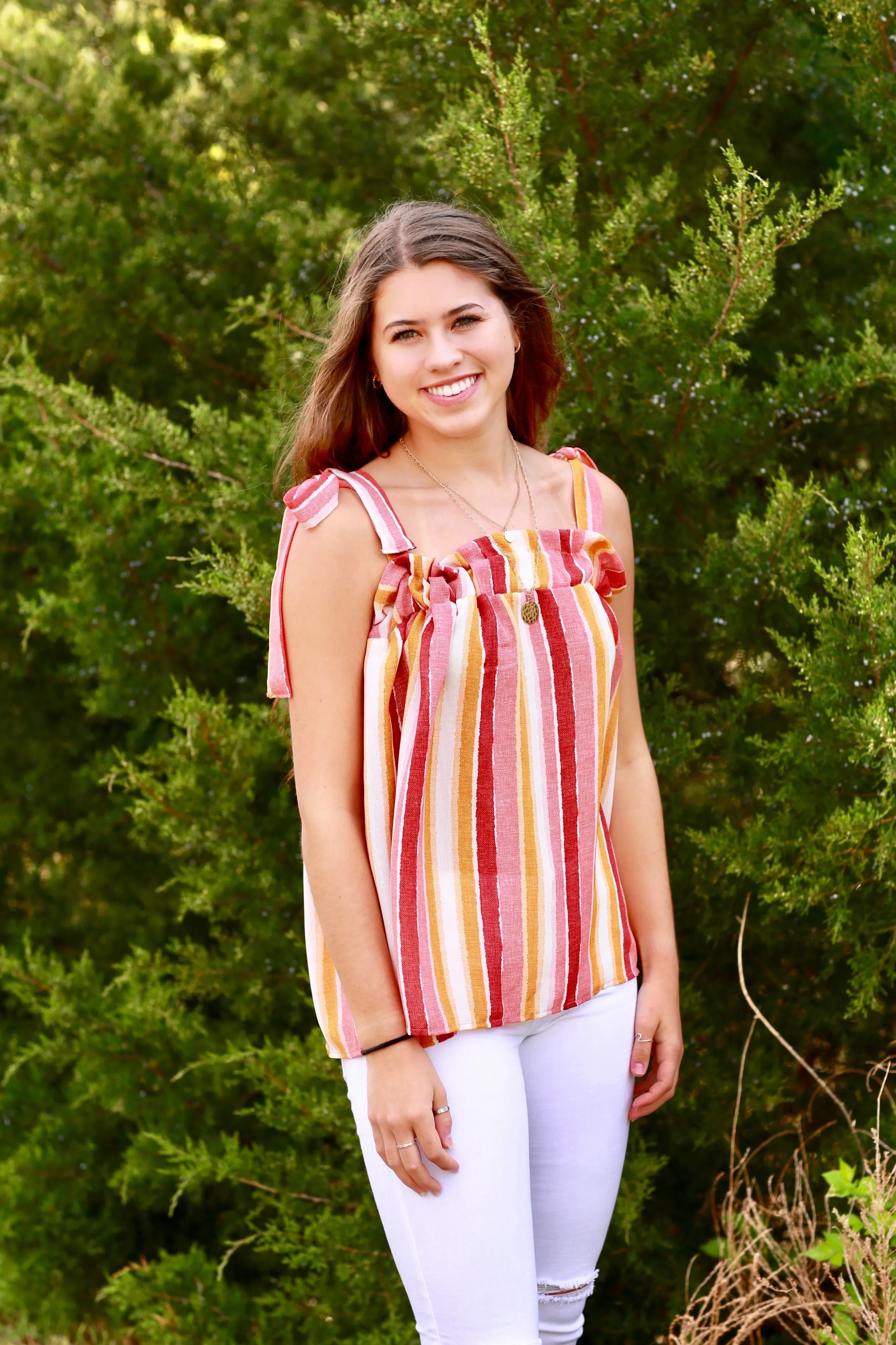 Summer Sunset Tie Top