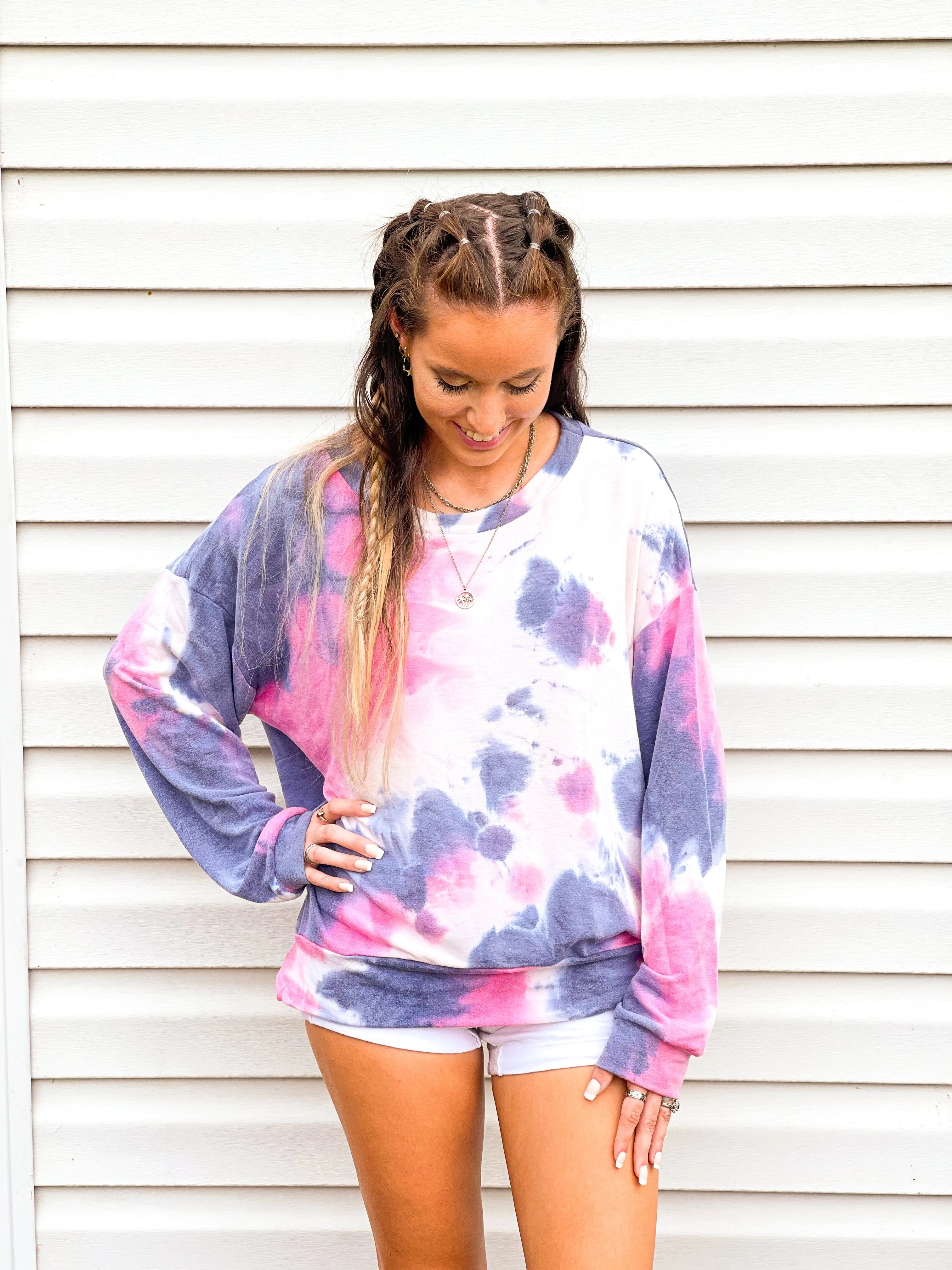 Take It Easy Mellow Tie Dye Pullover