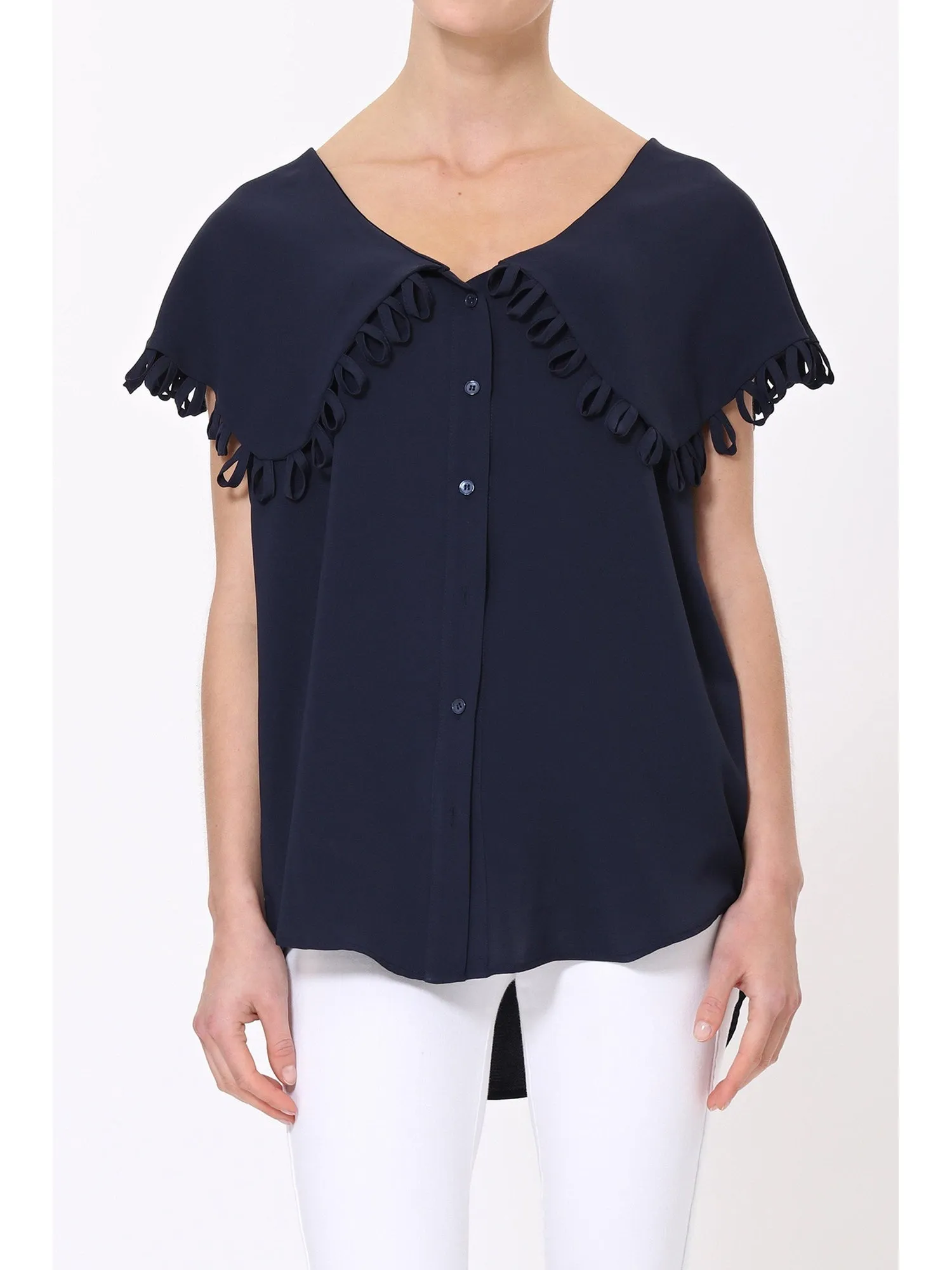 Taylor Blouse- Navy