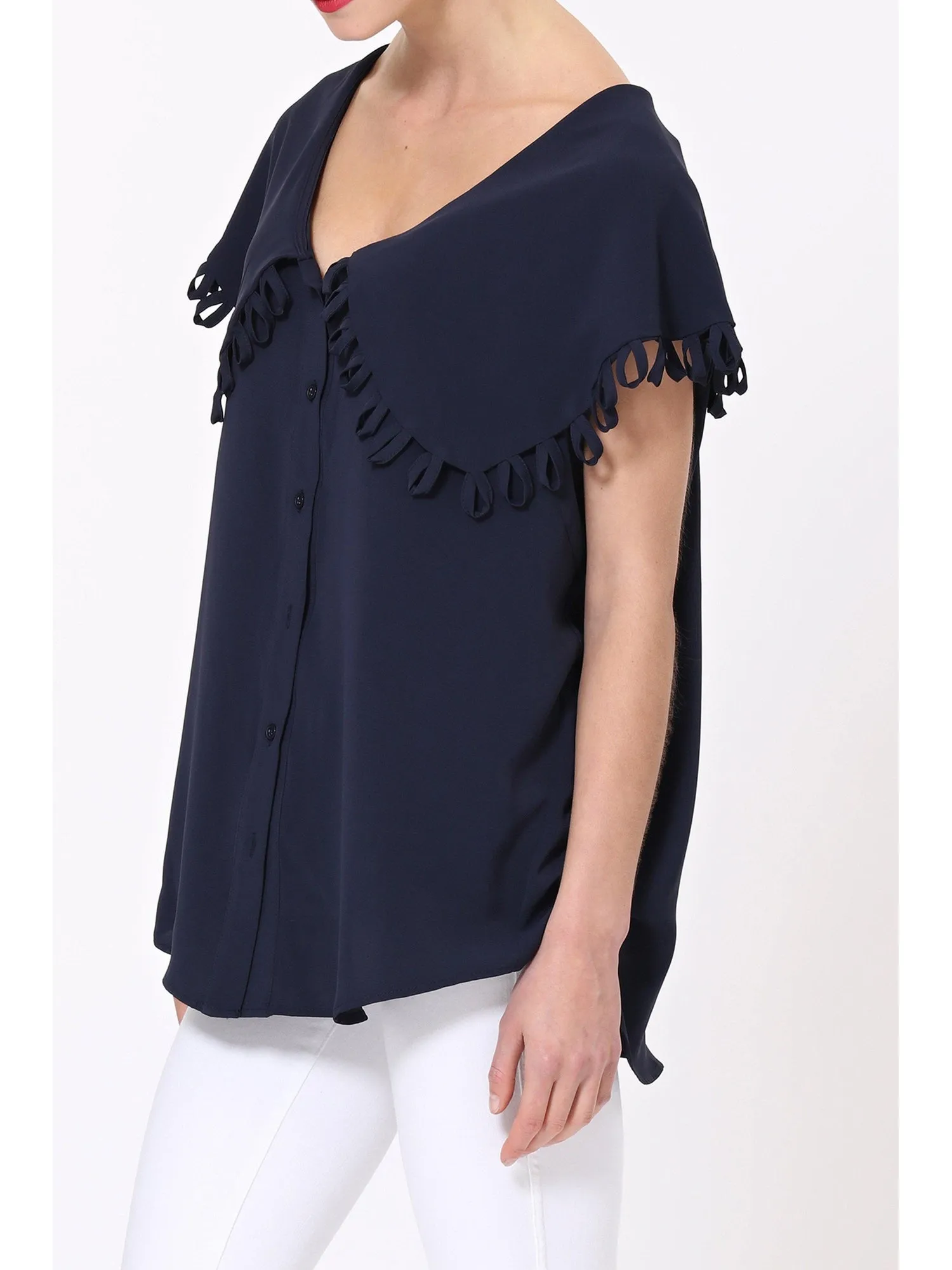 Taylor Blouse- Navy